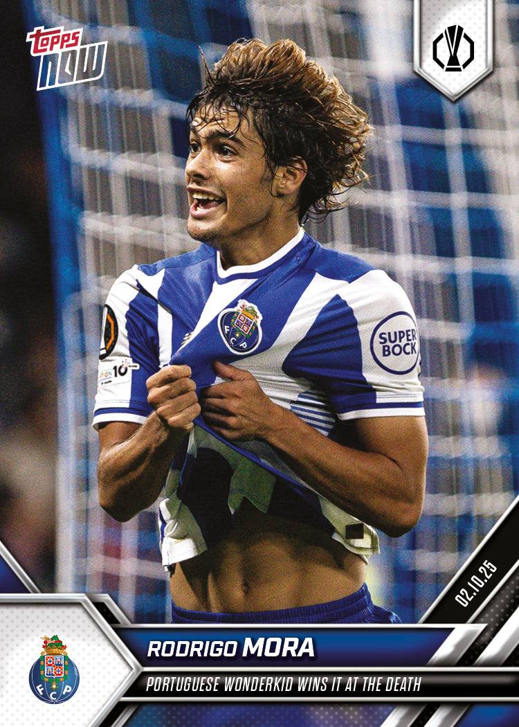 Rodrigo Mora - 2025-26 UEL Topps NOW® - Card 4 - PR: 709