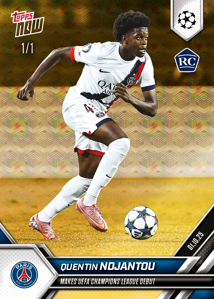 Quentin Ndjantou - 2025-26 UCL Topps NOW® - Card 28 - PR: 471