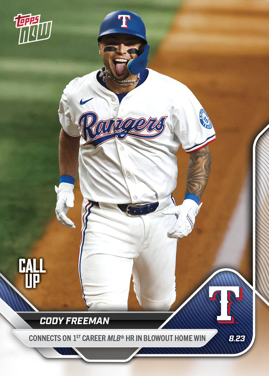 Cody Freeman - 2025 MLB Topps NOW® - Card 599 - PR: 677