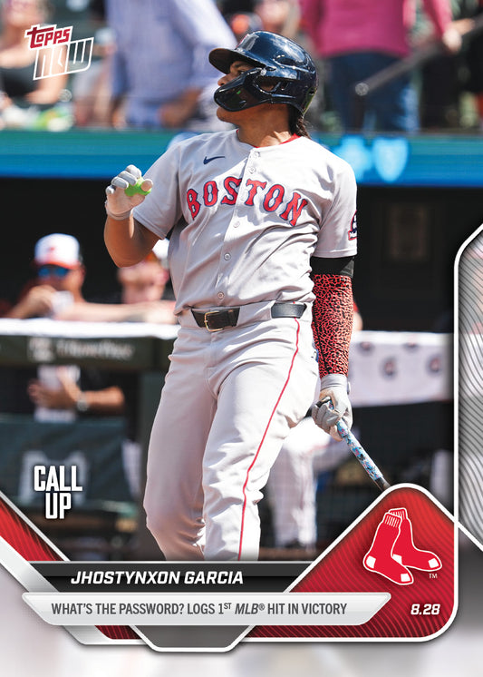 Jhostynxon Garcia - 2025 MLB Topps NOW® - Card 622 - PR: 1490