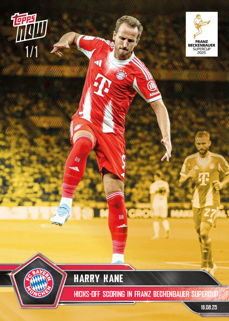 Harry Kane - 2025-26 Bundesliga Topps NOW® Card 2 - PR: 538