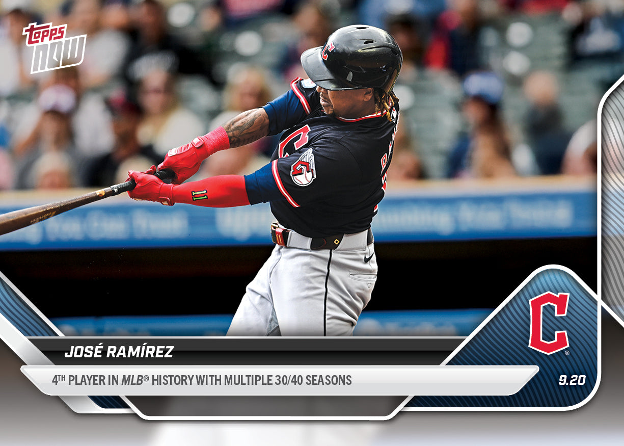 José Ramírez - 2025 MLB Topps NOW® - Card 738 - PR: 837