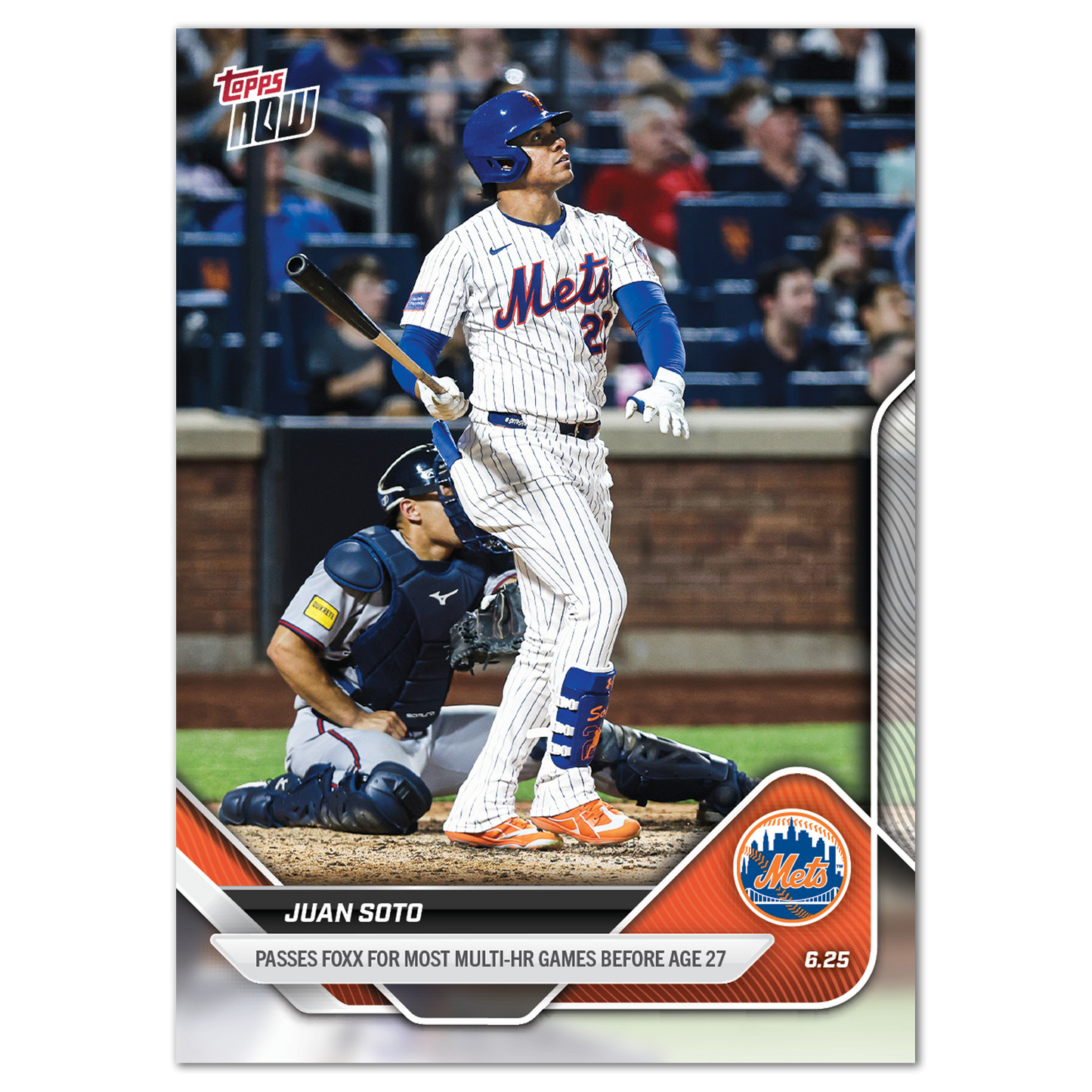 Juan Soto - 2025 MLB Topps NOW® - Card 351 - LOOK FOR AUTOS - PR: 2705