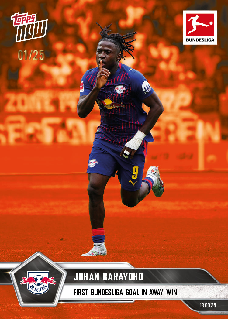 Johan Bakayoko - 2025-26 Bundesliga Topps NOW® - Card 18 - PR: 126