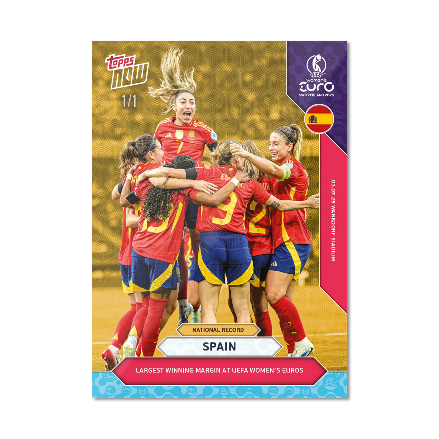 Spain - UEFA Women’s EURO 2025™ Topps NOW® - Card 3 - PR: 243
