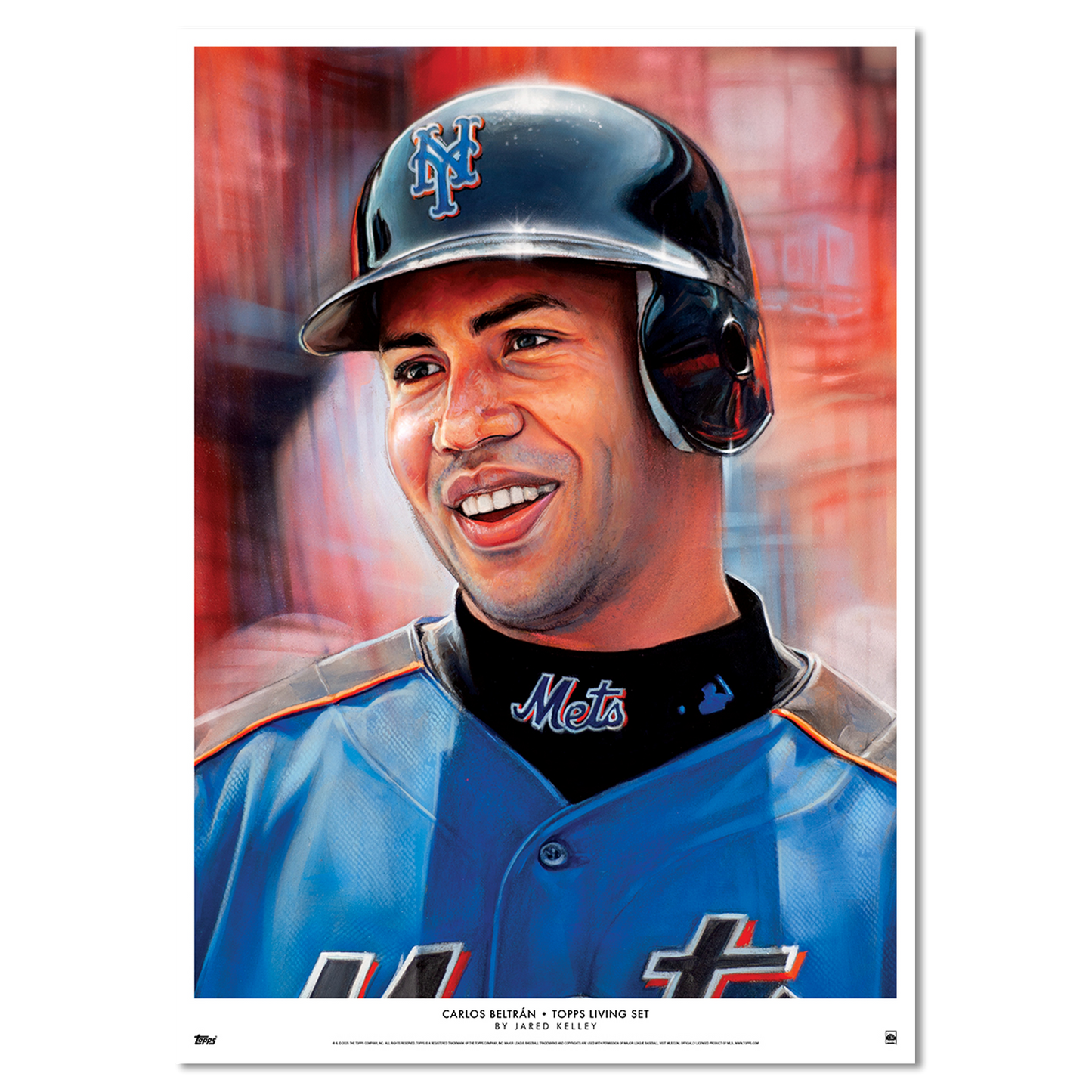 Topps Living Set Fine Art Print #833 - Carlos Beltrán