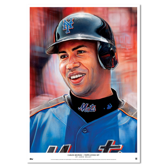 Topps Living Set Fine Art Print #833 - Carlos Beltrán