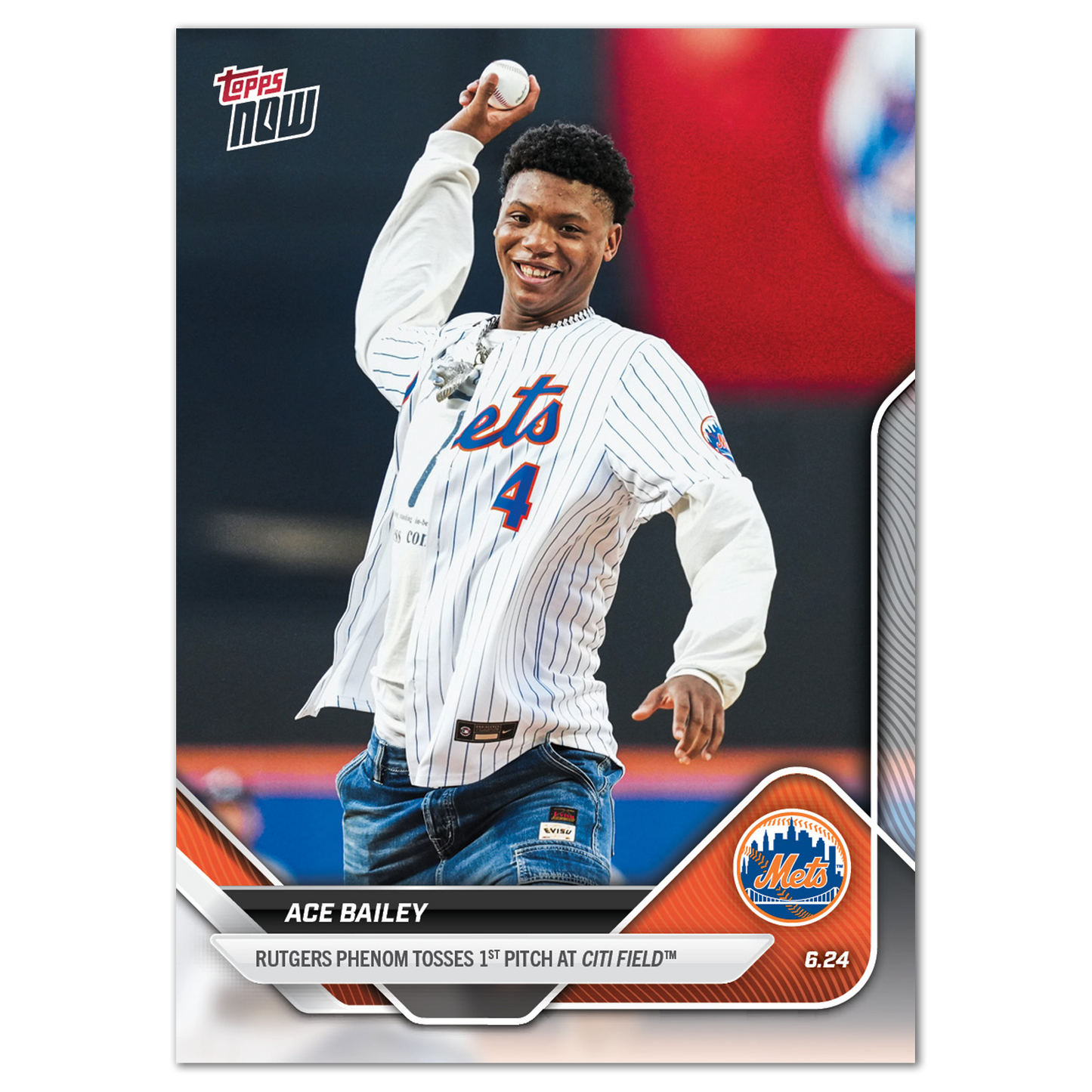 Ace Bailey - 2025 MLB Topps NOW® - Card 348 - PR: 1082