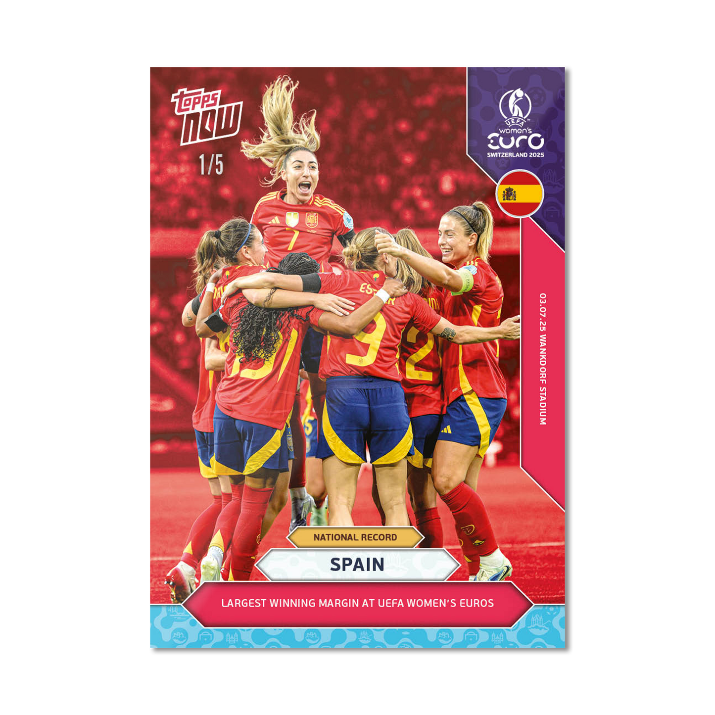 Spain - UEFA Women’s EURO 2025™ Topps NOW® - Card 3 - PR: 243