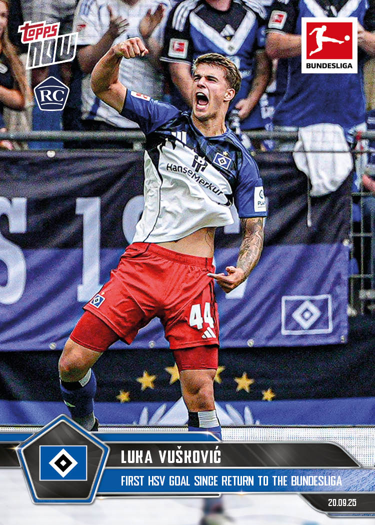 Luka Vušković - 2025-26 Bundesliga Topps NOW® - Card 24 - PR: 1885