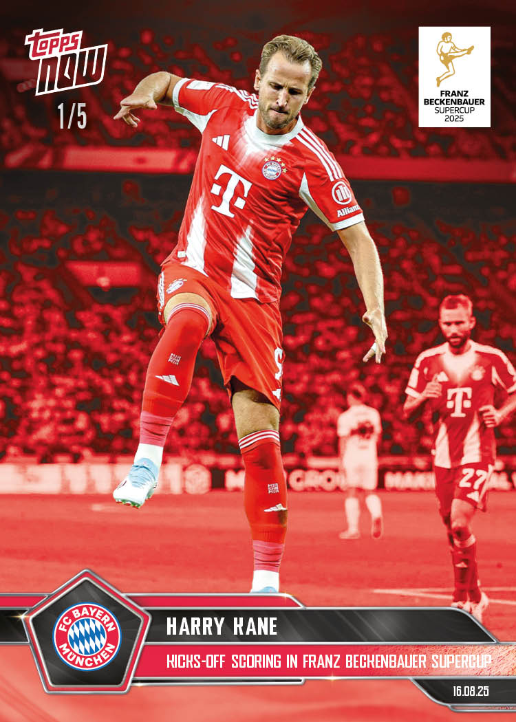 Harry Kane - 2025-26 Bundesliga Topps NOW® Card 2 - PR: 538