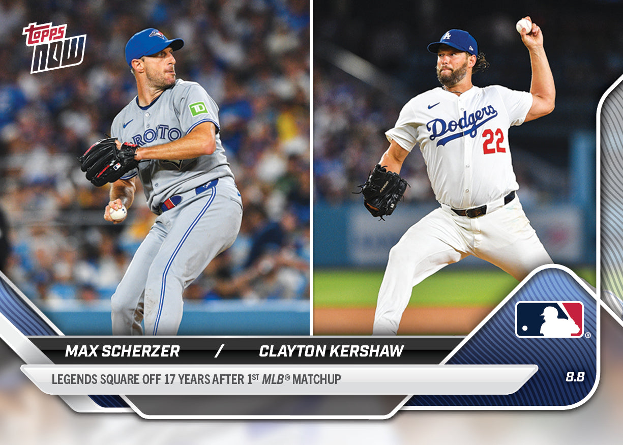 Max Scherzer/Clayton Kershaw - 2025 MLB Topps NOW® - Card 535 - PR: 2553