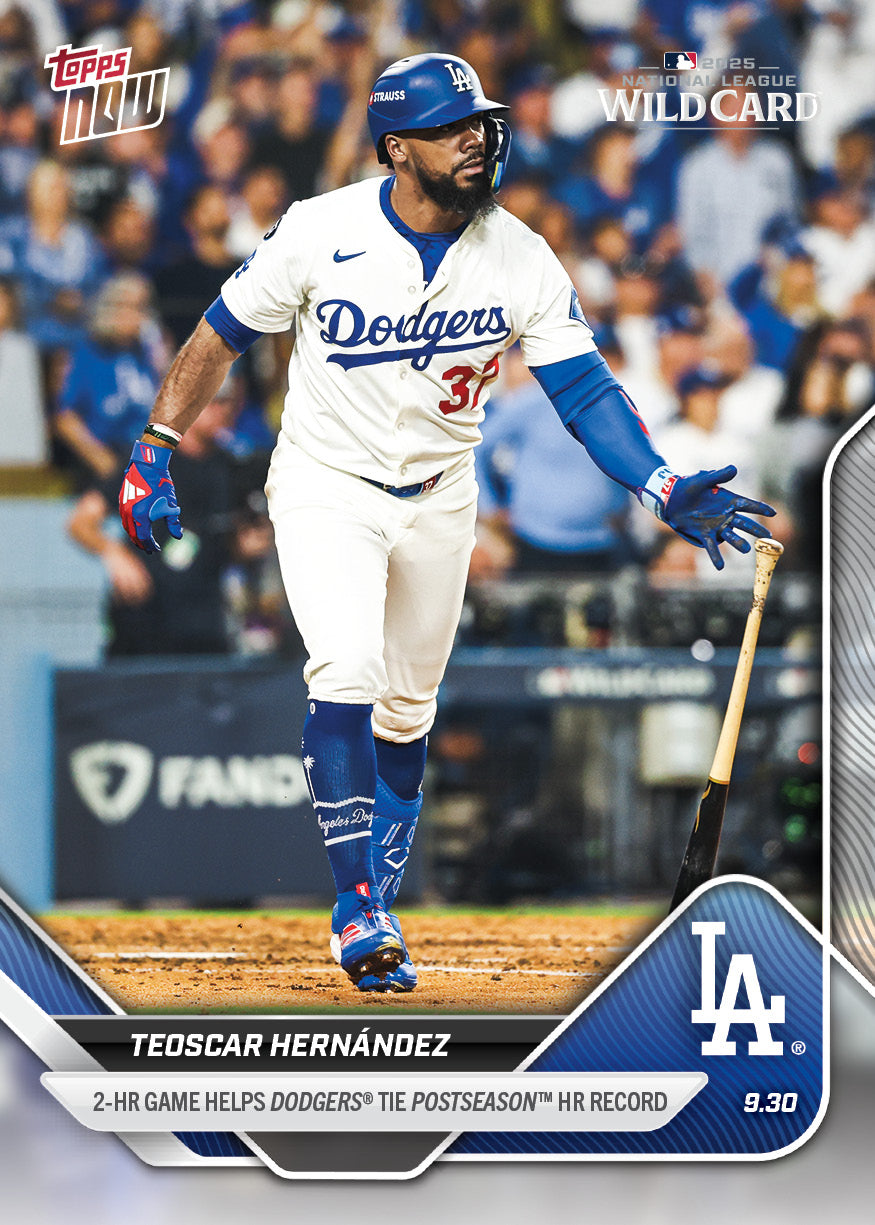 Teoscar Hernández - 2025 MLB Topps NOW® - Card 803 - PR: 1166