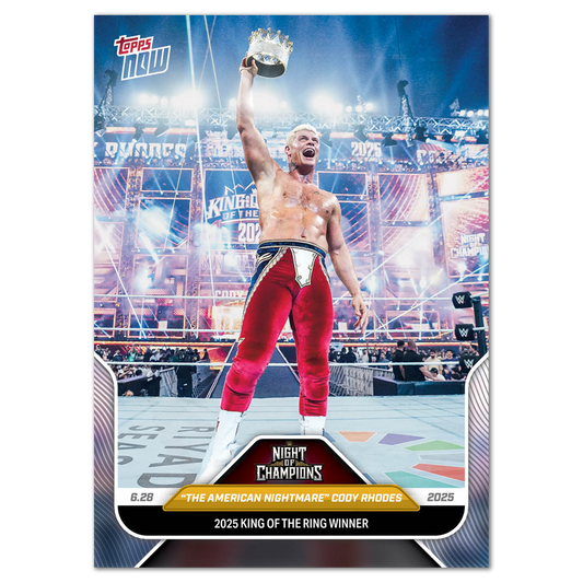 "The American Nightmare" Cody Rhodes - 2025 WWE Topps NOW® - Card 73 - PR: 1607