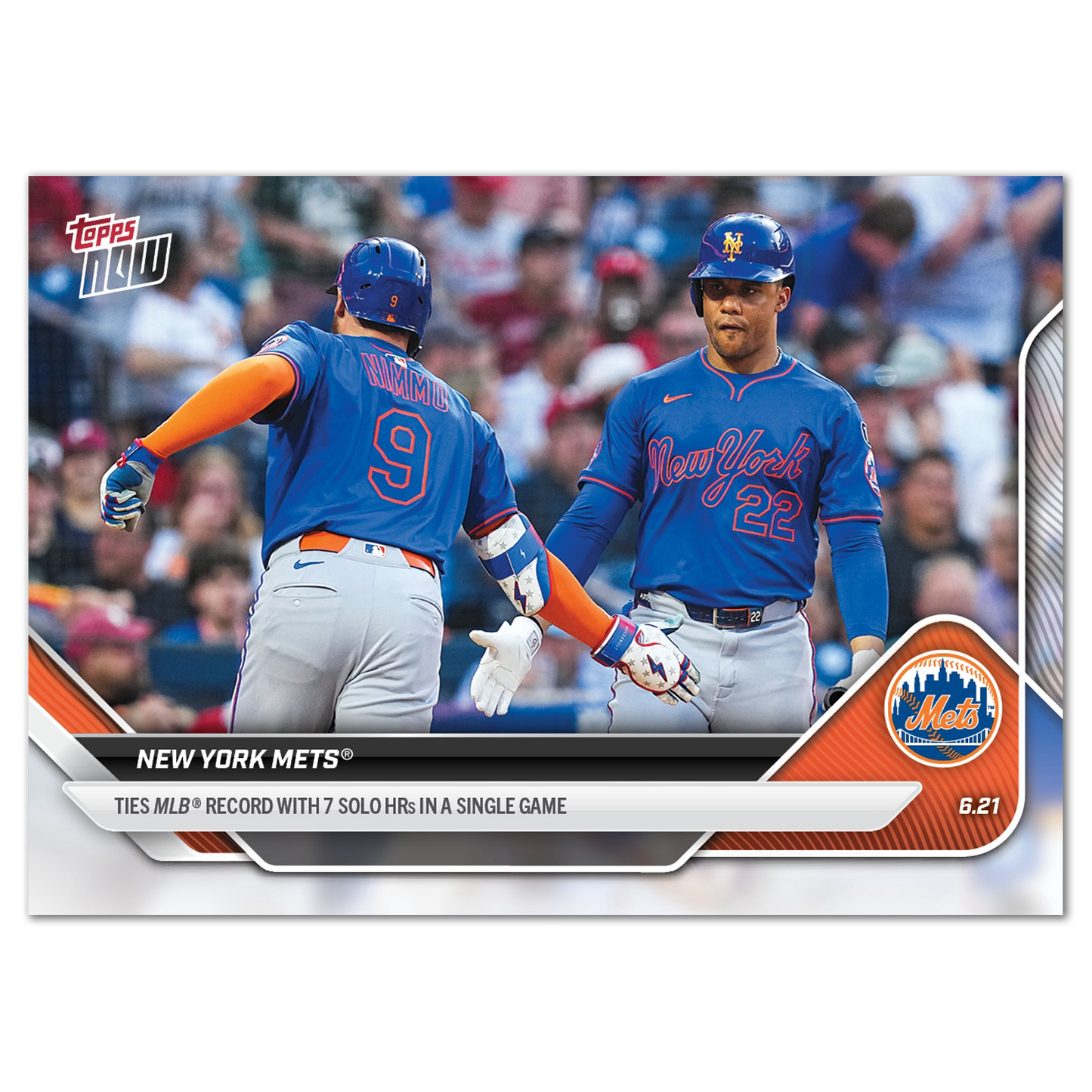 New York Mets - 2025 MLB Topps NOW® - Card 333 - PR: 735