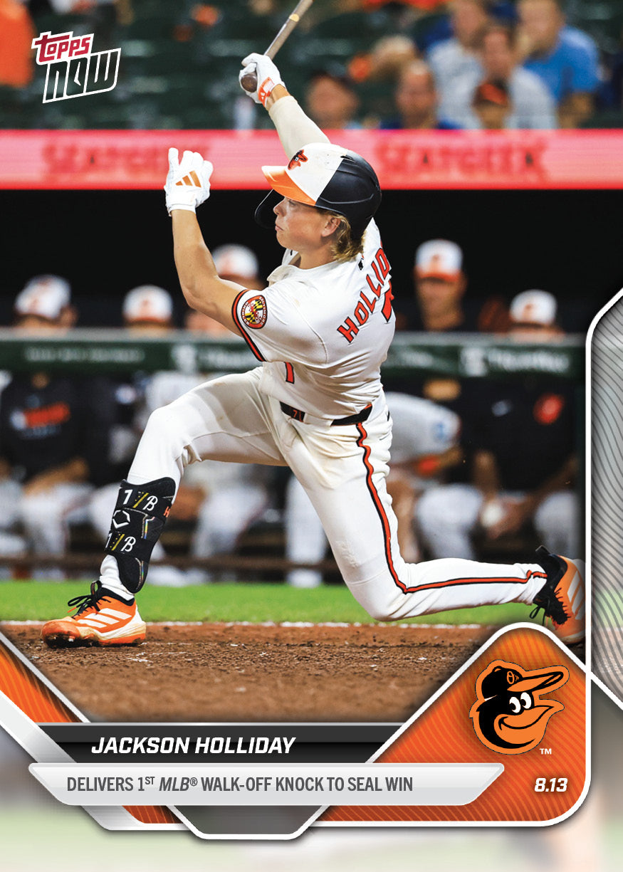 Jackson Holliday - 2025 MLB Topps NOW® - Card 555 - PR: 1457