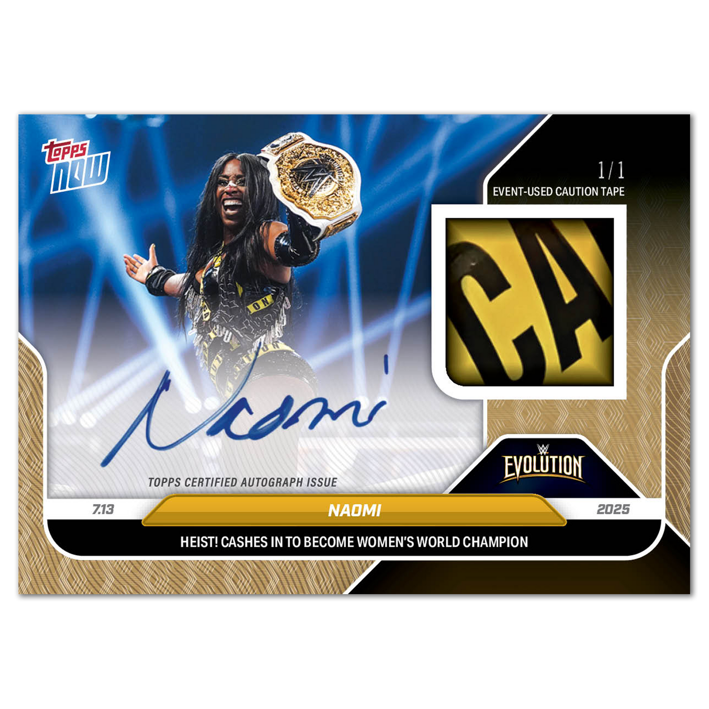 Naomi - 2025 WWE Topps NOW® - Card 81 - LOOK FOR AUTOS & AUTO-RELICS - PR: 1372
