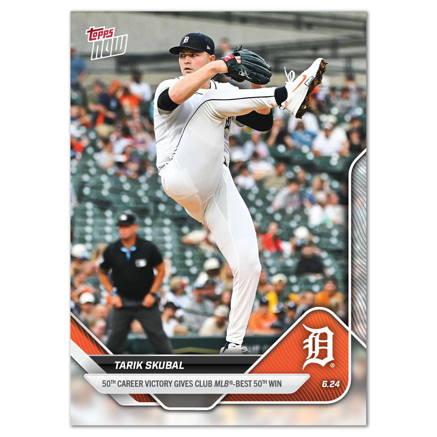 Tarik Skubal - 2025 MLB Topps NOW® - Card 344 - PR: 1083