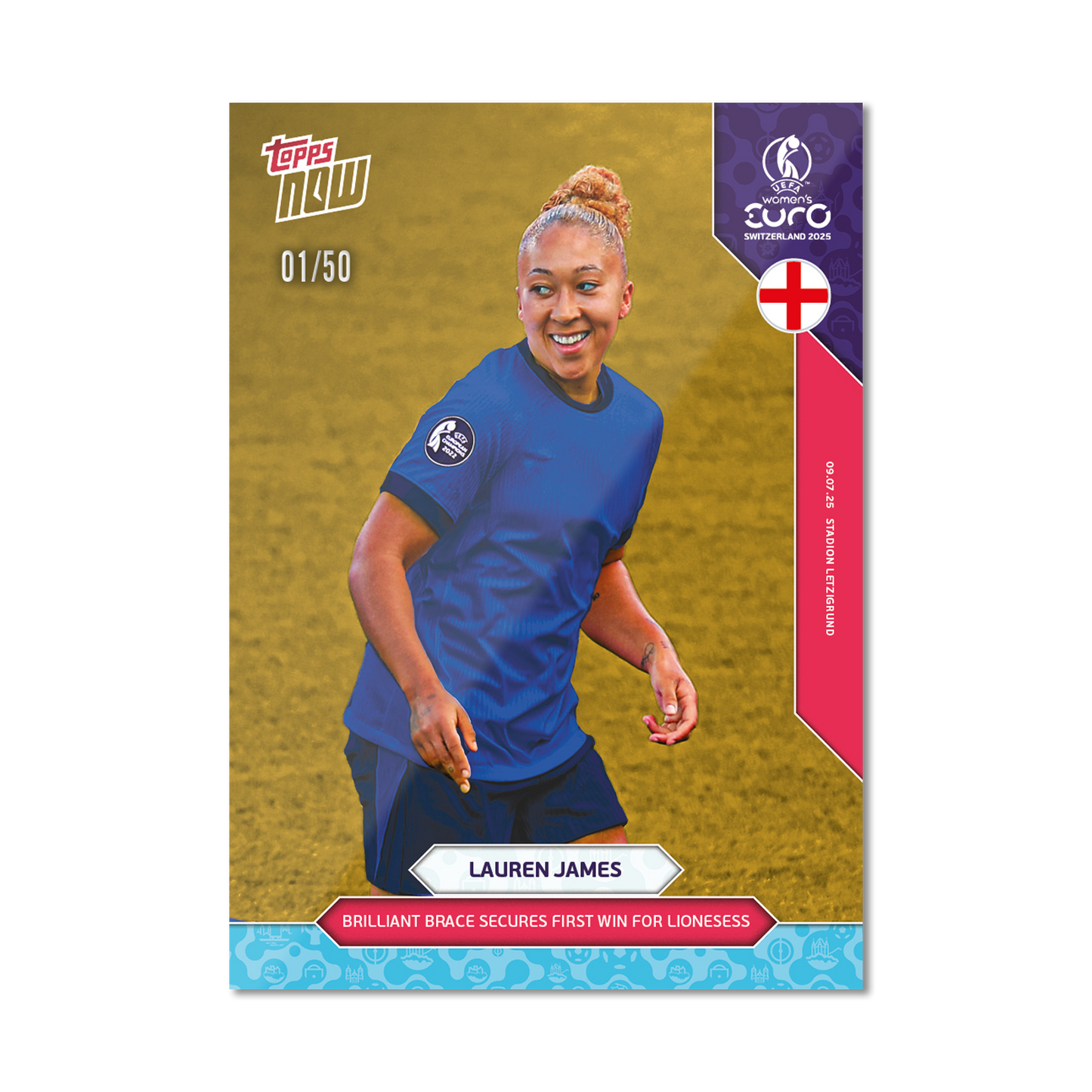 Lauren James - UEFA Women’s EURO 2025™ Topps NOW®  - Card 12 - PR: 116