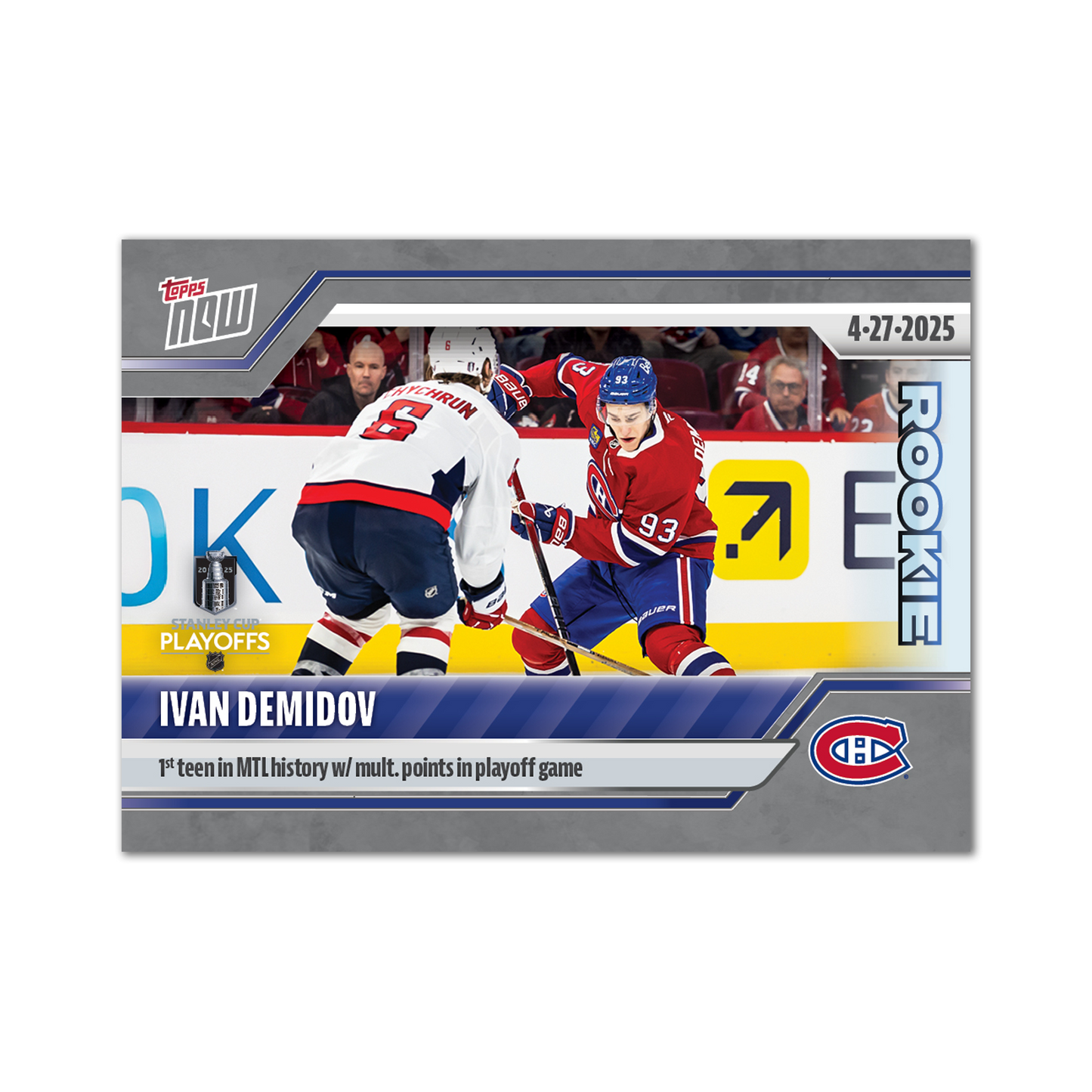 Ivan Demidov - 2024-25 NHL Topps NOW® - Sticker # 170 Pack - PR: 535