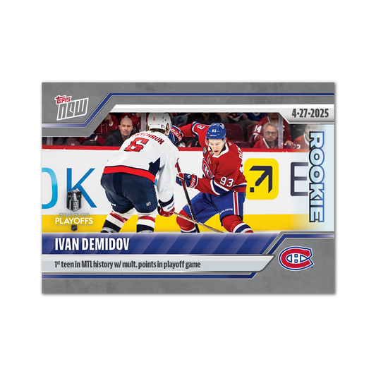 Ivan Demidov - 2024-25 NHL Topps NOW® - Sticker # 170 Pack - PR: 535