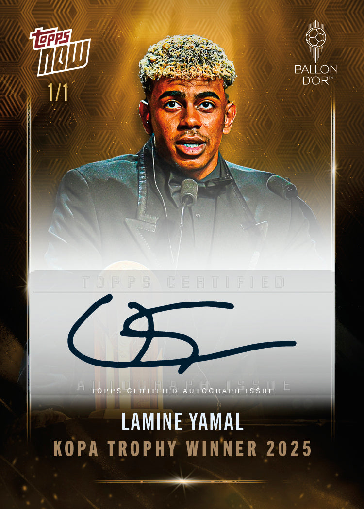 Lamine Yamal - 2025 Ballon d'Or Topps NOW® - Card 6 - LOOK FOR AUTO & RELICS - PR: 13882