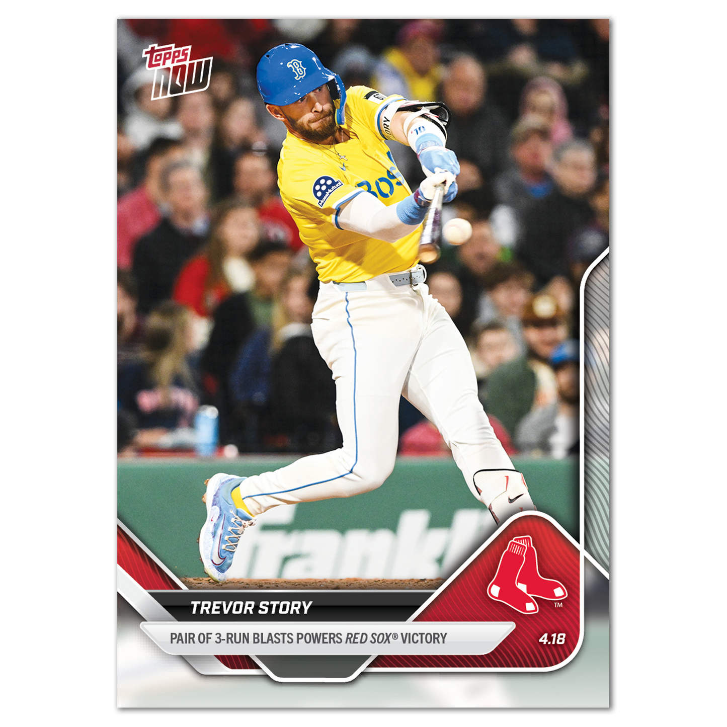 Trevor Story - 2025 MLB Topps NOW® - Card 82 - PR: 369