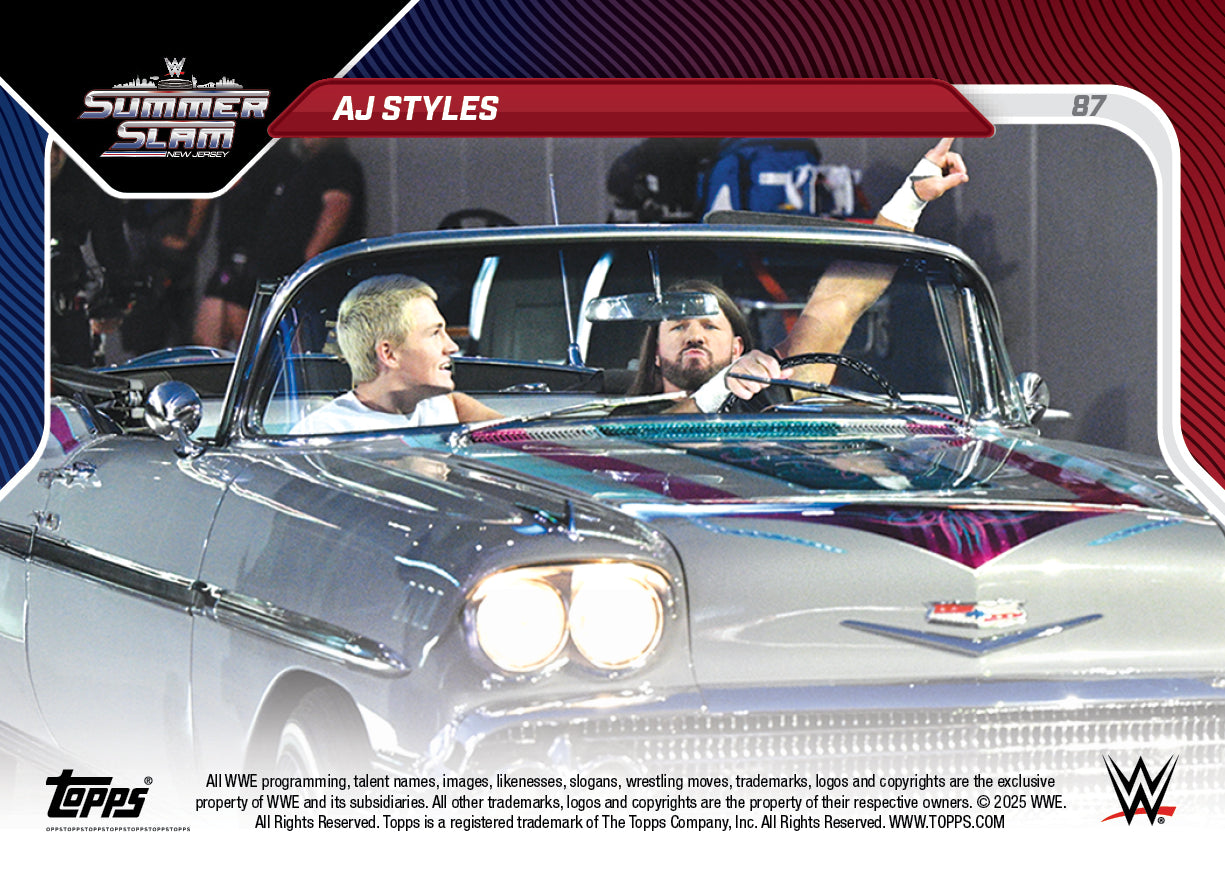 AJ Styles - 2025 WWE Topps NOW® - Card 87 - PR: 754