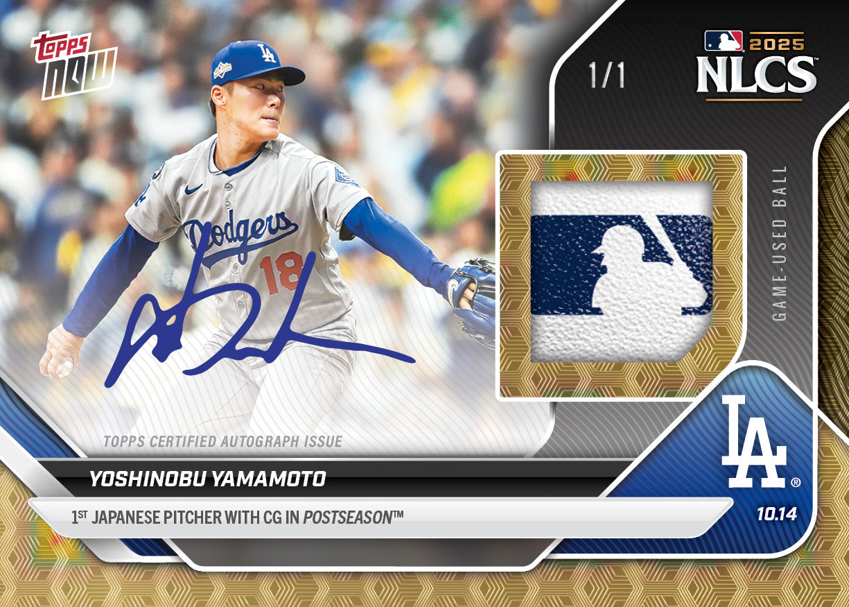 Yoshinobu Yamamoto - 2025 MLB Topps NOW® - Card 870 - PR: 16505