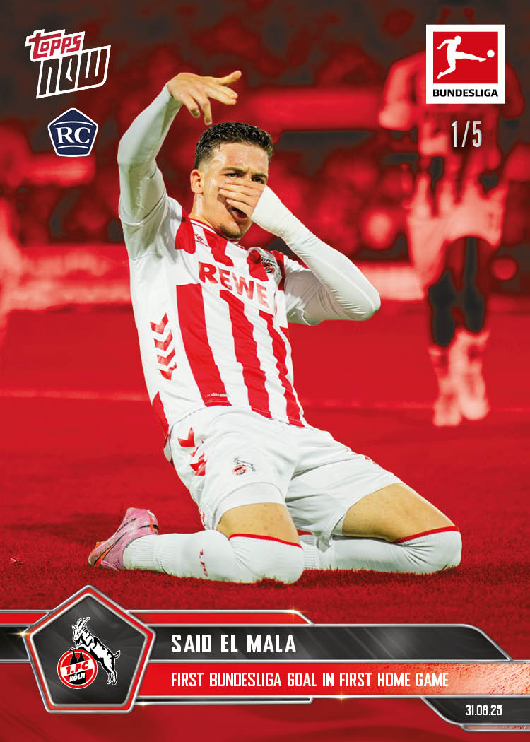Said El Mala - 2025-26 Bundesliga Topps NOW® - Card 15 - PR: 1212