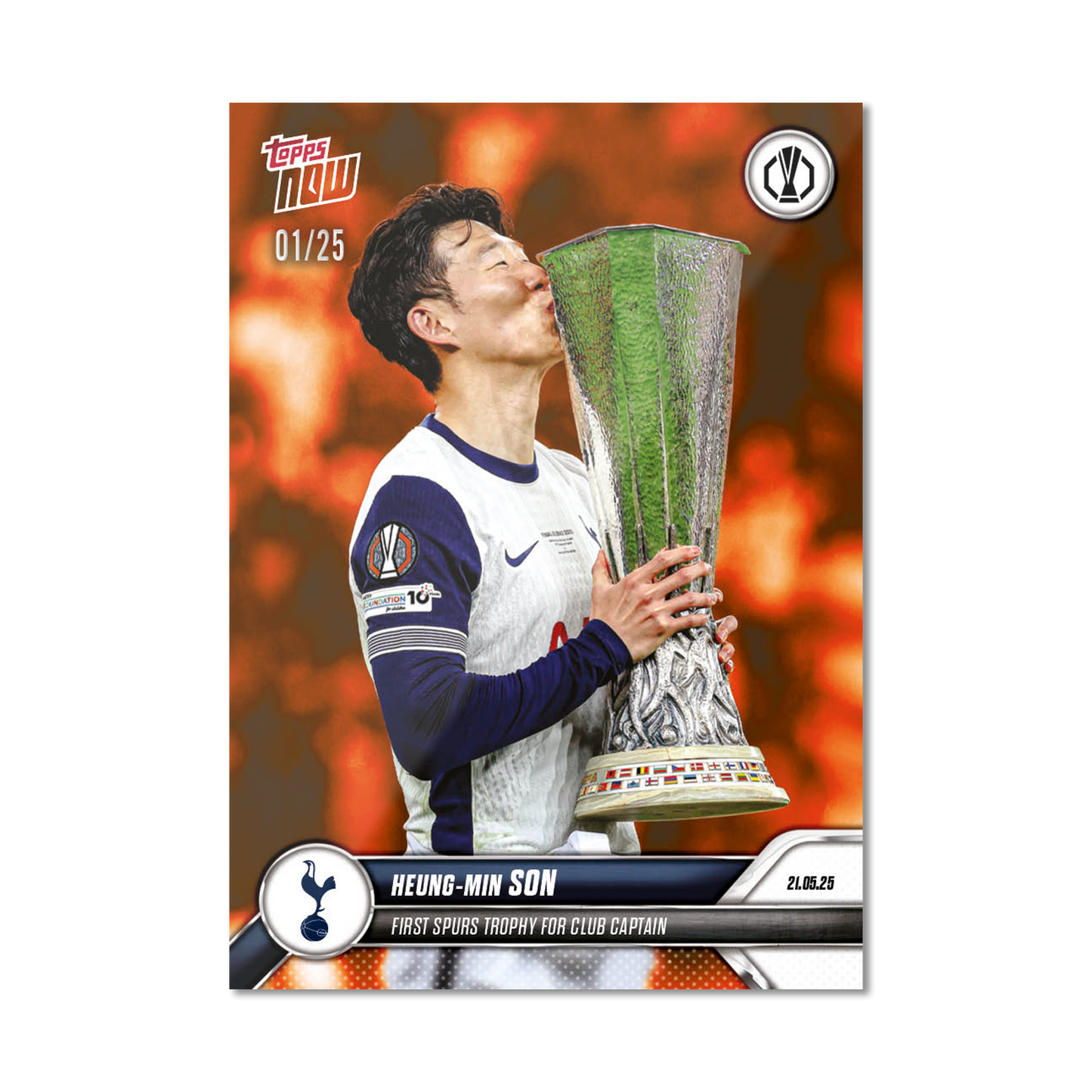 Heung-min Son - 2024-25 UEL Topps NOW® Card 38 - PR: 6371