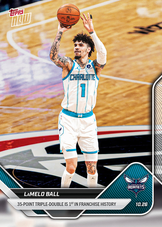 LaMelo Ball - 2025-26 NBA Topps NOW® - Card 30 - PR: 597