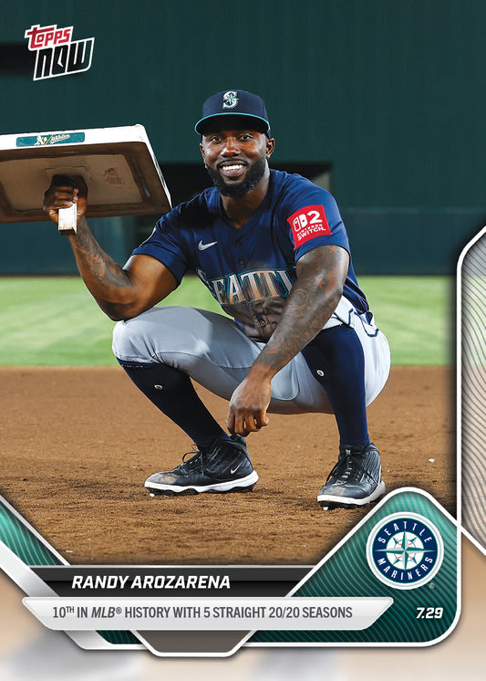 Randy Arozarena - 2025 MLB Topps NOW® - Card 487 - PR: 776