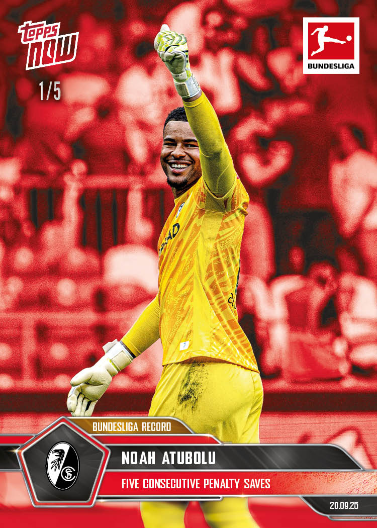Noah Atubolu - 2025-26 Bundesliga Topps NOW® - Card 28 - PR: 187