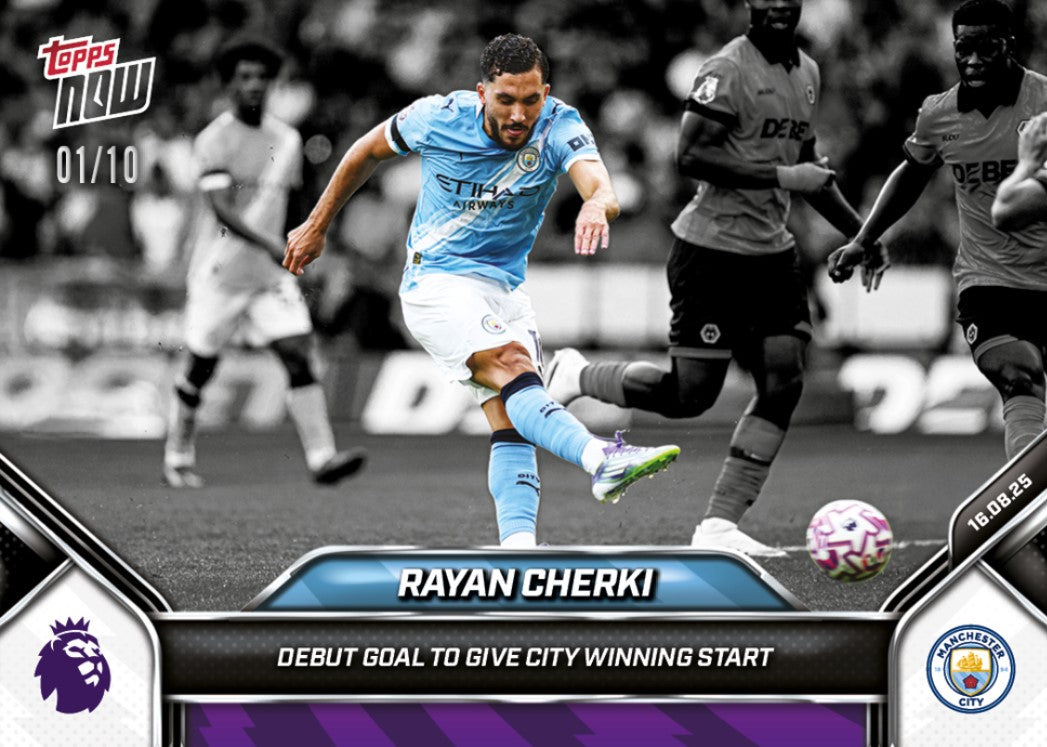 Rayan Cherki - 2025-26 Premier League Topps NOW® - Card 2 - PR: 555