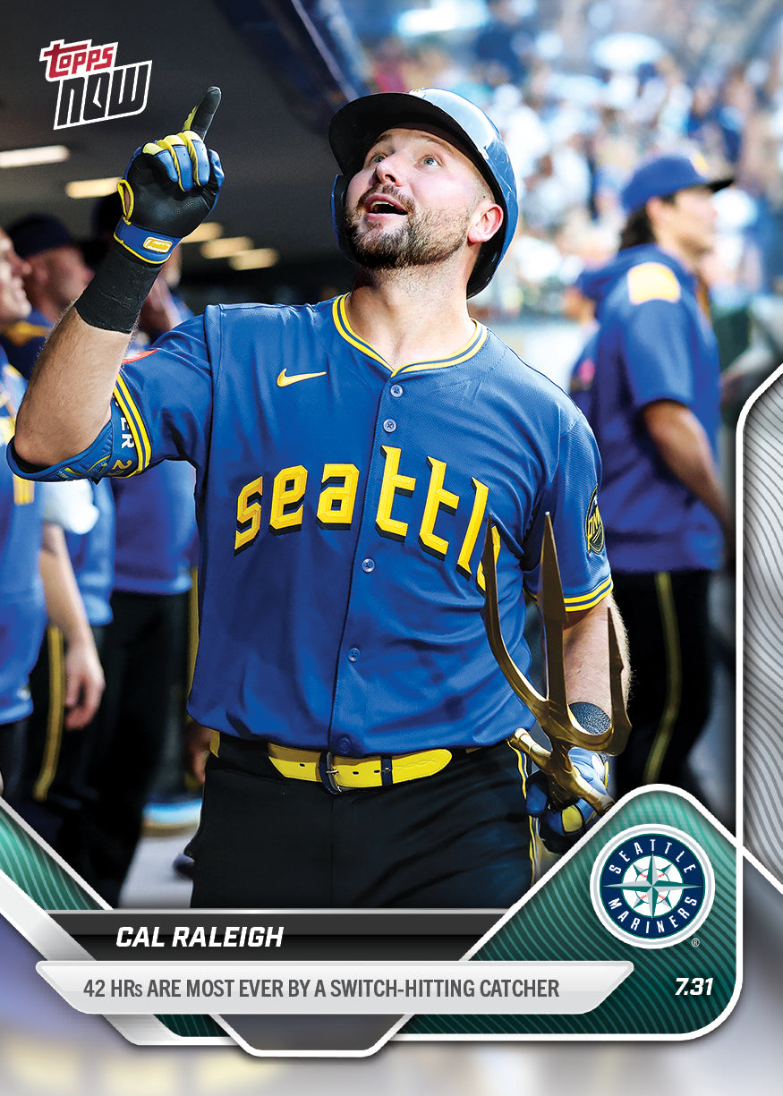 Cal Raleigh - 2025 MLB Topps NOW® - Card 492 - PR: 2055