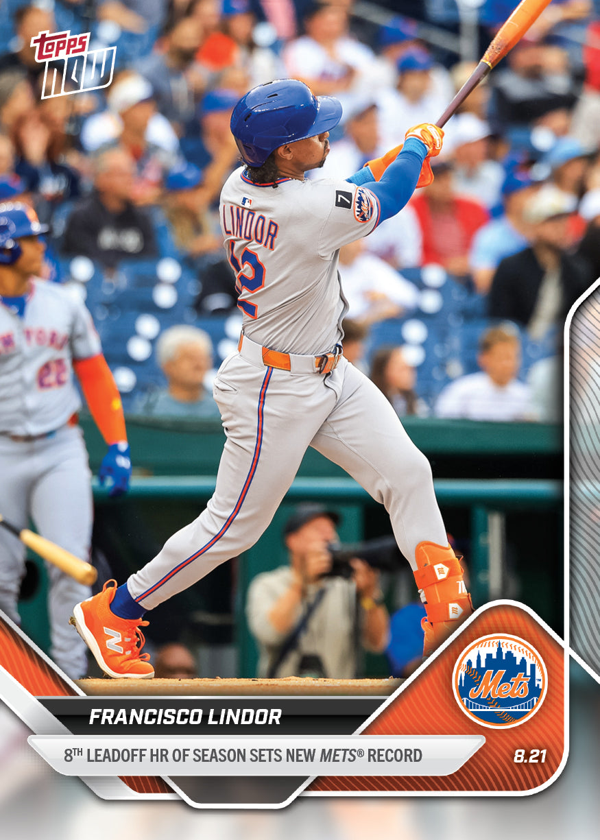 Francisco Lindor - 2025 MLB Topps NOW® - Card 589 - PR: 625