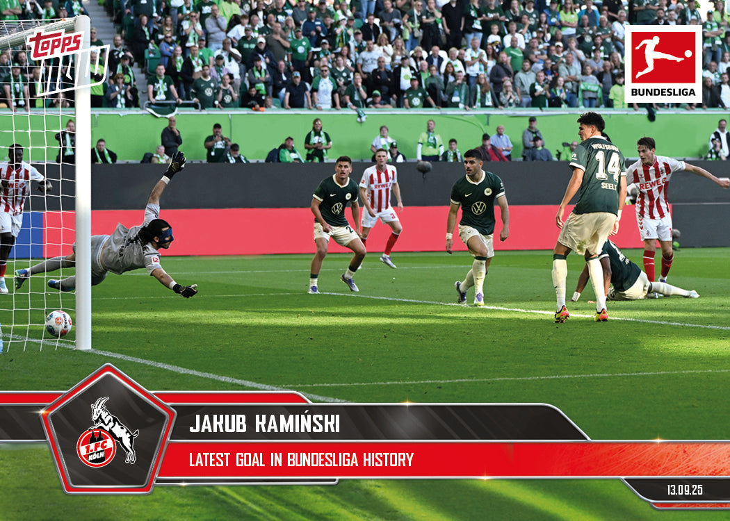 Jakub Kamiński - 2025-26 Bundesliga Topps NOW® - Card 20 - PR: 204