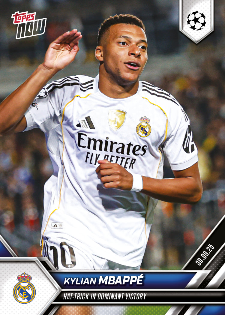 Kylian Mbappé - 2025-26 UCL Topps NOW® - Card 24 - PR: 1143