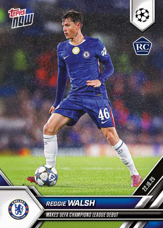 Reggie Walsh - 2025-26 UCL Topps NOW® - Card 40 - PR: 850