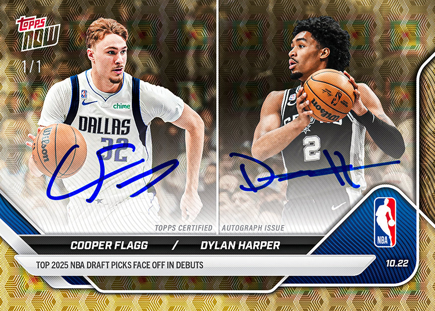 Cooper Flagg/Dylan Harper - 2025-26 NBA Topps NOW® - Card 8 - PR: 7178