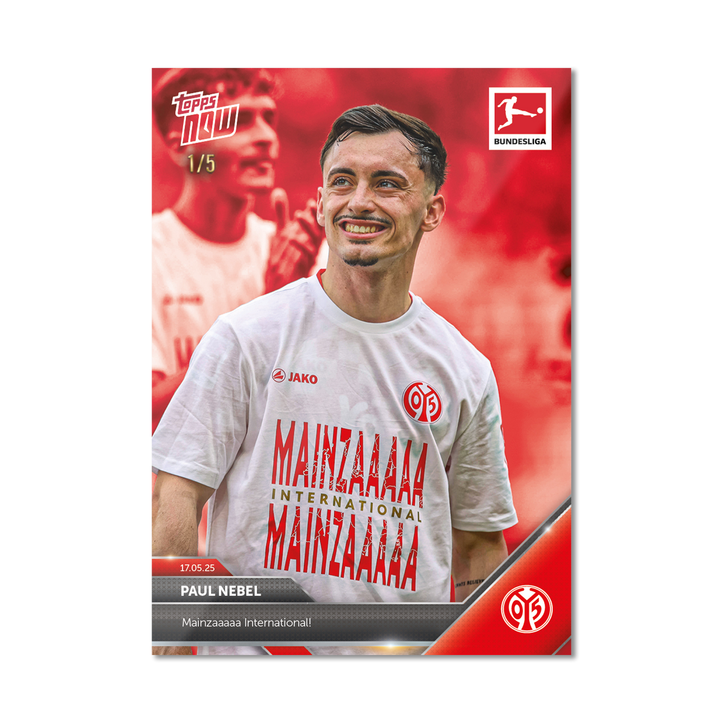 Paul Nebel - 2024-25 Bundesliga Topps NOW® - Card 191 - PR: 112