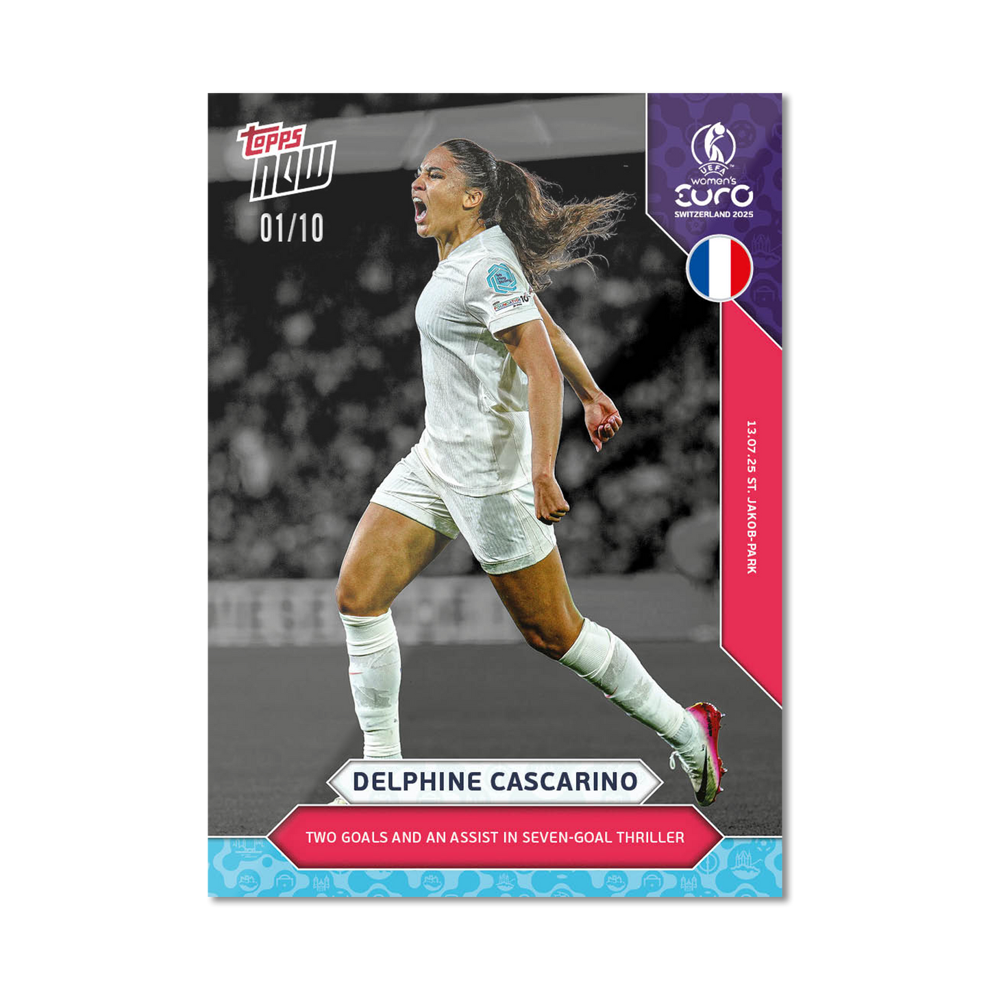Delphine Cascarino - UEFA Women’s EURO 2025™ Topps NOW®  - Card 18 - PR: 122
