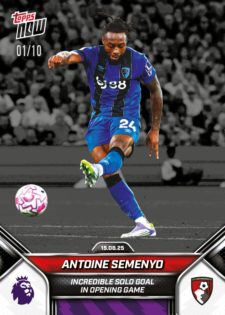 Antoine Semenyo - 2025-26 Premier League Topps NOW® - Card 3 - PR: 341