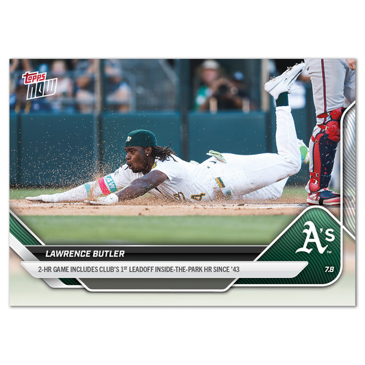 Lawrence Butler - 2025 MLB Topps NOW® - Card 400 - PR: 419