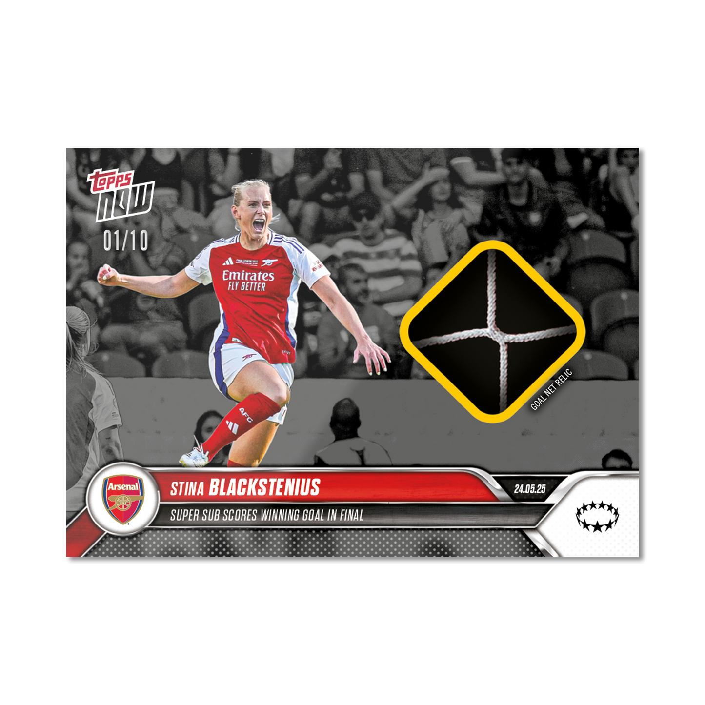 Stina Blackstenius - 2024-25 UWCL Topps NOW® - Card 29 - LOOK FOR RELICS - PR: 1115