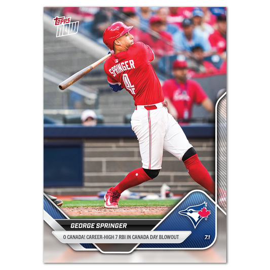 George Springer - 2025 MLB Topps NOW® - Card 369 - PR: 483