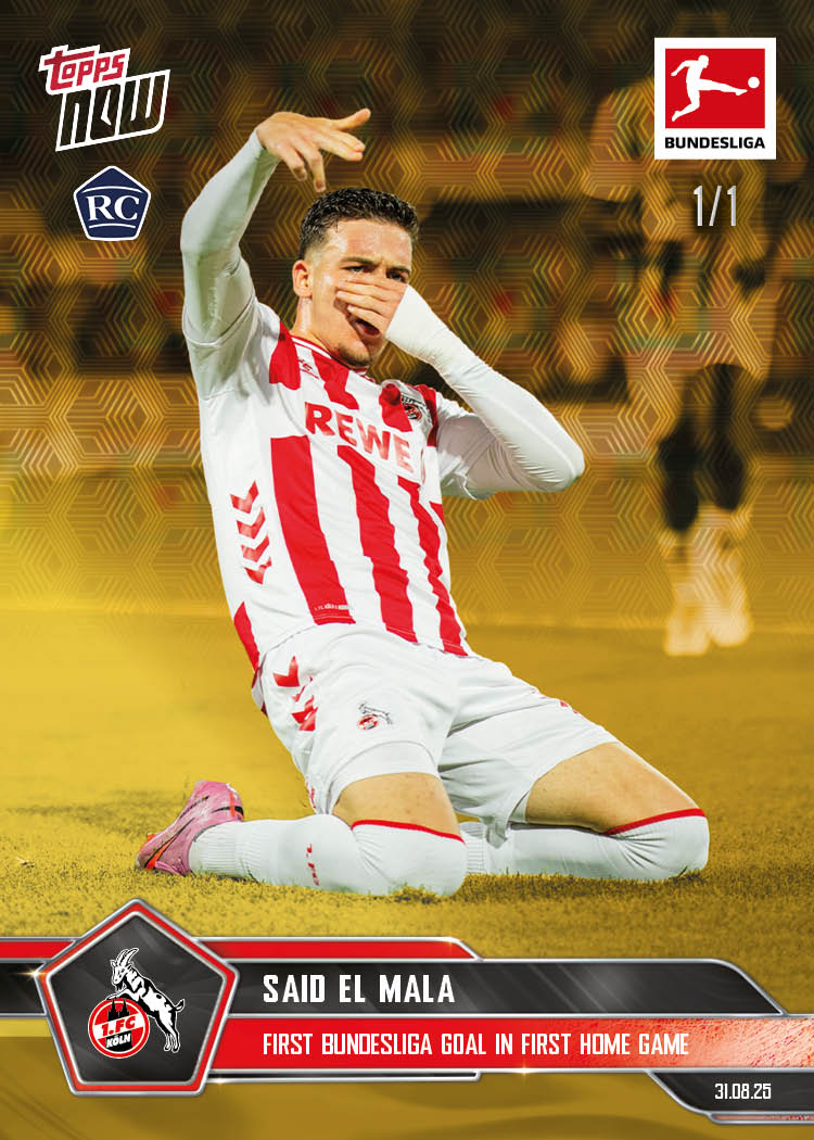Said El Mala - 2025-26 Bundesliga Topps NOW® - Card 15 - PR: 1212
