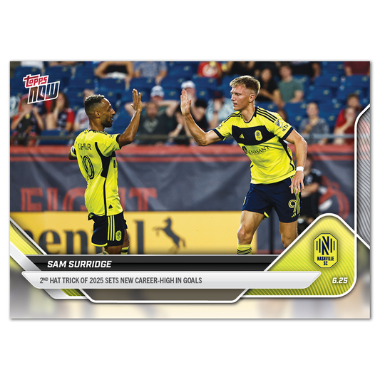 Sam Surridge - 2025 MLS Topps NOW® - Card 56 - PR: 213