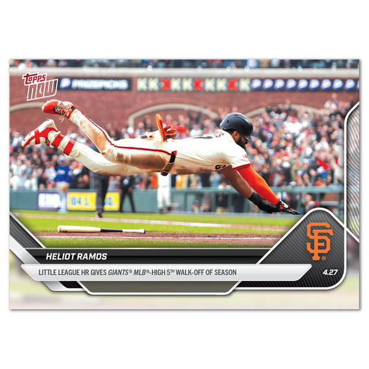 Heliot Ramos - 2025 MLB Topps NOW® - Card 112 - PR: 1180